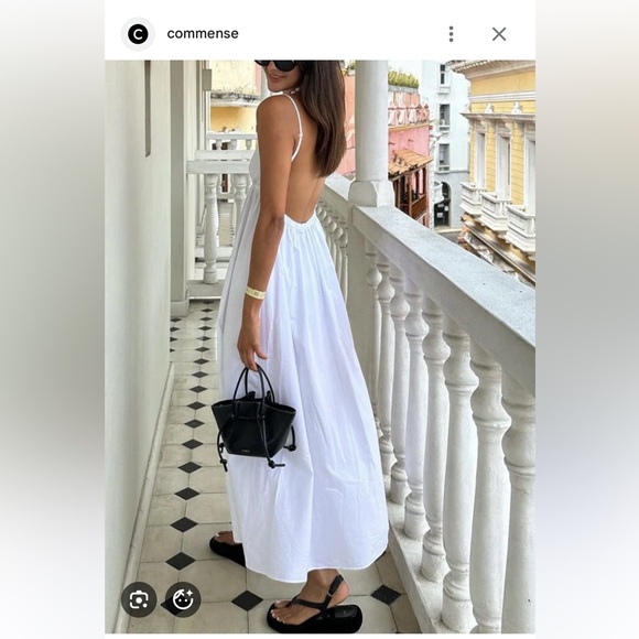 COMMENSE Woman’s Black Coastal Cowgirl Open Back Maxi Dress, Size XL, NWT - Picture 2 of 3